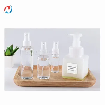 

Free Shipping 10pcs 30ml 50ml 100ml Plastic Clear Spray Bottles Fine Mist Sprayer Bottles Makeup Cosmetic Atomizers Empty bottle