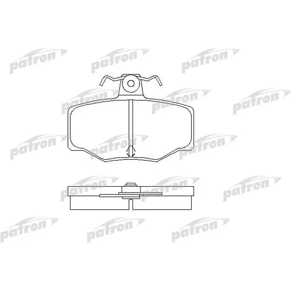 Колодки тормозные дисковые задн NISSAN: ALMERA II 00-, ALMERA II