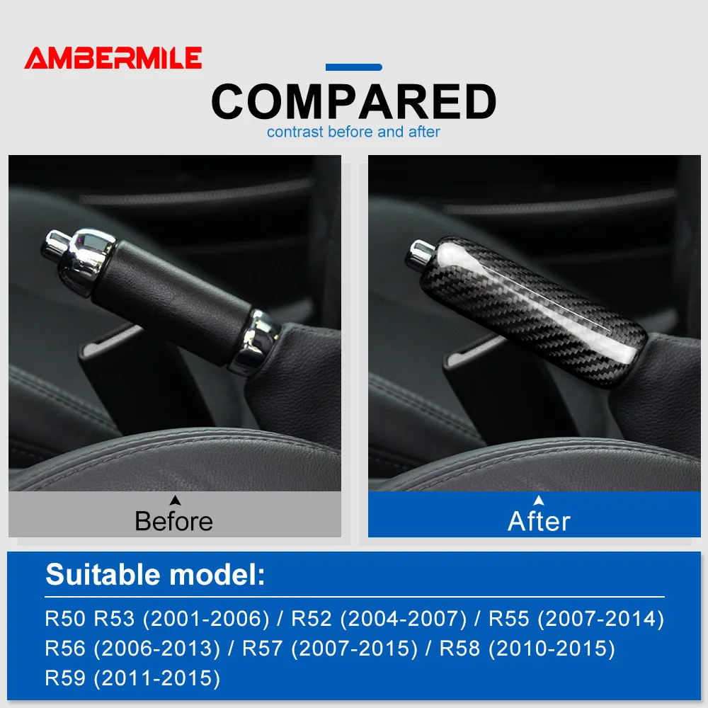 Углеродное волокно AMBERMILE для Mini Cooper R55 Clubman R56 R57 R58 R59 R50 R53 аксессуары салона