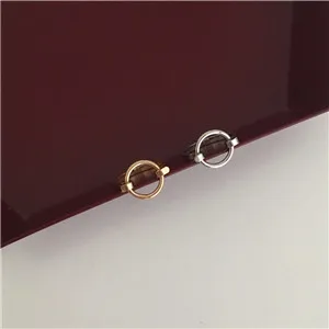 AOMU винтажное корейское модное кольцо с узором, металлические Геометрическая бусина, кольца для женщин, девочек, эффектный набор ювелирных подвесок