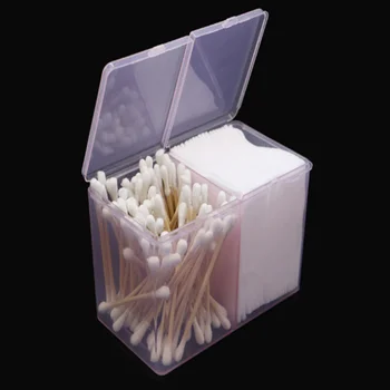 

Cotton Pad Storage Box Clear Cotton Swab Organizer Holder Jewelry Case Container Transparent Remover Paper Makeup Desktop Tool