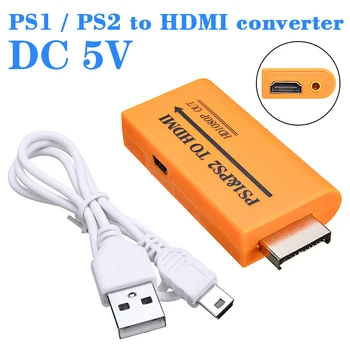 

Video/Audio Transfer Conversion Adapter PS1 / PS2 to HDMI Converter HD 1080P Output HDMI For Game Accessories