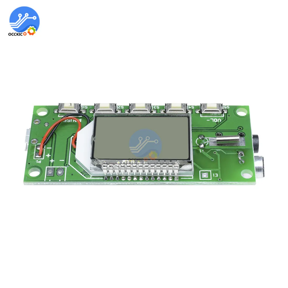 DSP & PLL 87 108MHz LCD цифровой беспроводной микрофон стерео аудио FM приемник модуль|module