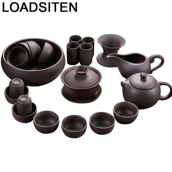 

Kuchni Kitchen Accessories Teaset Kung Fu Afternoon Teapot Cucina Bedroom Decor Kuchnia Travel China Pot Chinese Teaware Tea Set