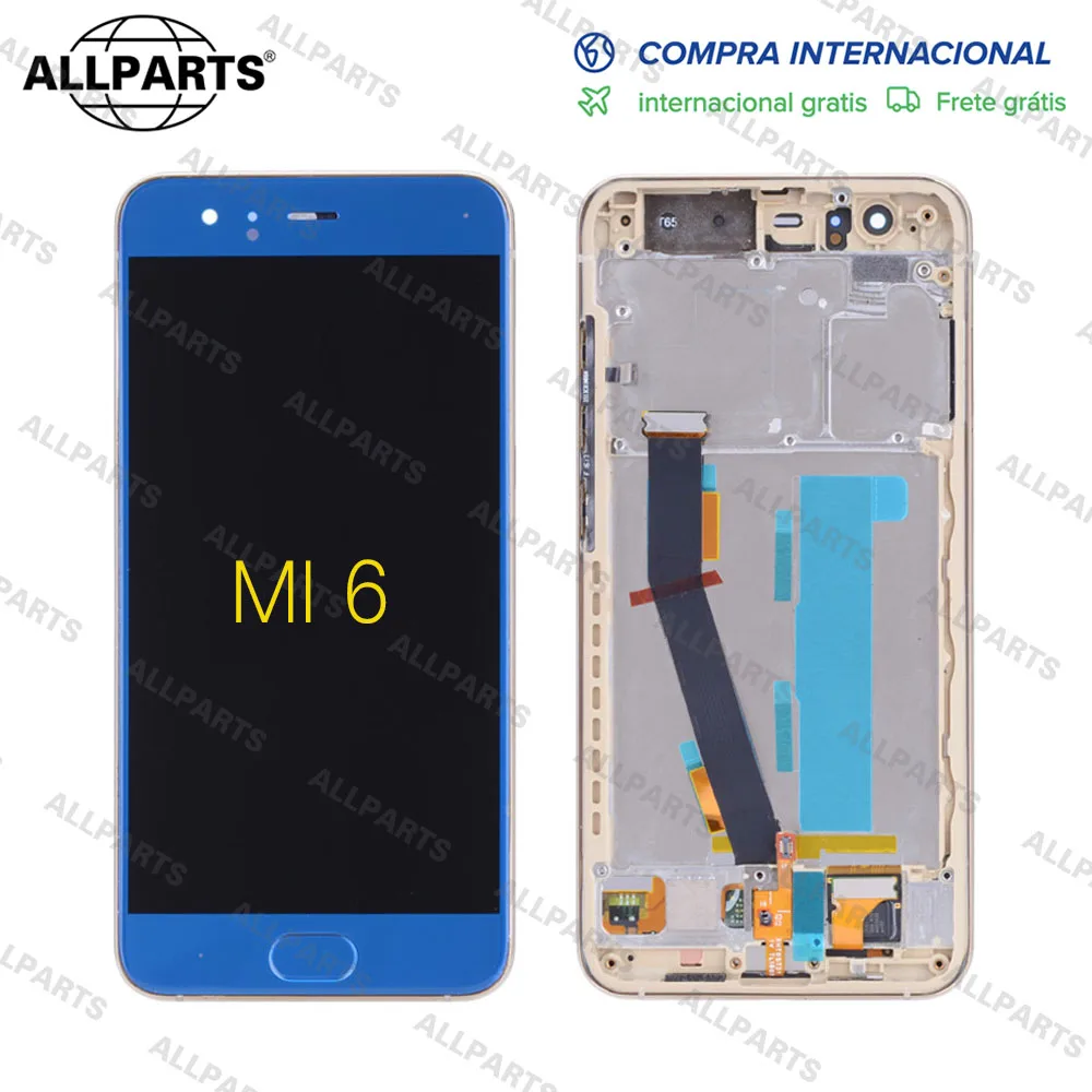 Оригинальный дисплей 5 15 &quotс распознаванием отпечатков пальцев для XIAOMI Mi 6