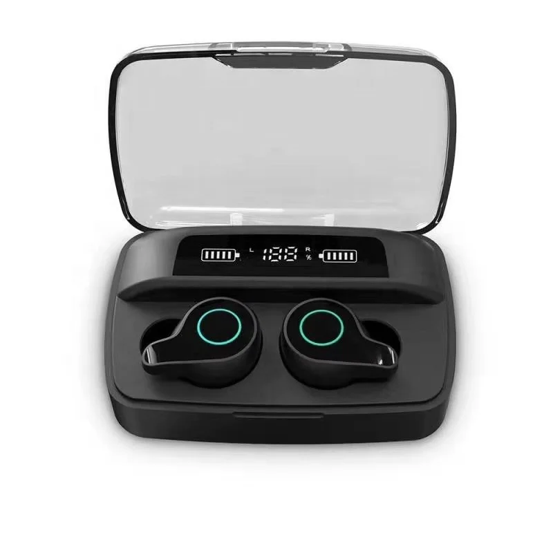 SOHOKDA For Mi 10 Pro Bluetooth Headset Wireless Headphone 3400mah Power Bank Human physics design Portable sports mini headset