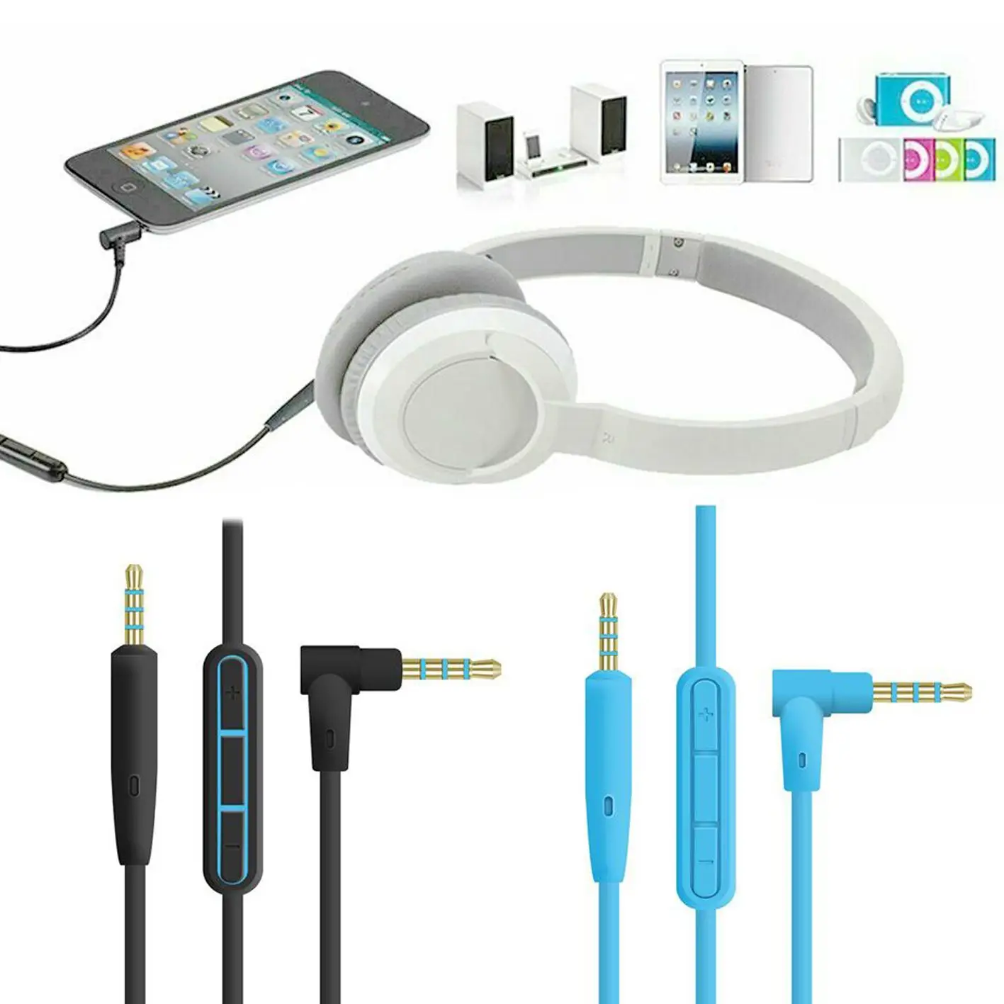 Connection Gadget With microphone Consumer Electronics Earphone Plug For BOSE QC25 Audio cable Headphone | Электроника
