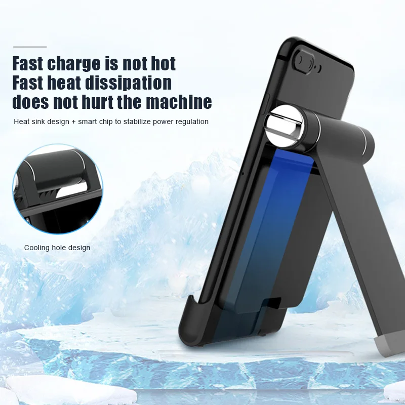 ГОРЯЧАЯ Беспроводная зарядка мобильного телефона Подставка держатель Powerbank складная переносная подставка J99