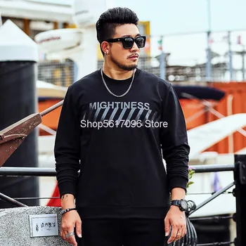 

Sen Shilu Autumn Dress Big Size Sweater Men's Wear Fat Man Plus Fat Plus Long Sleeve Loose Pullover Round Neck Fat