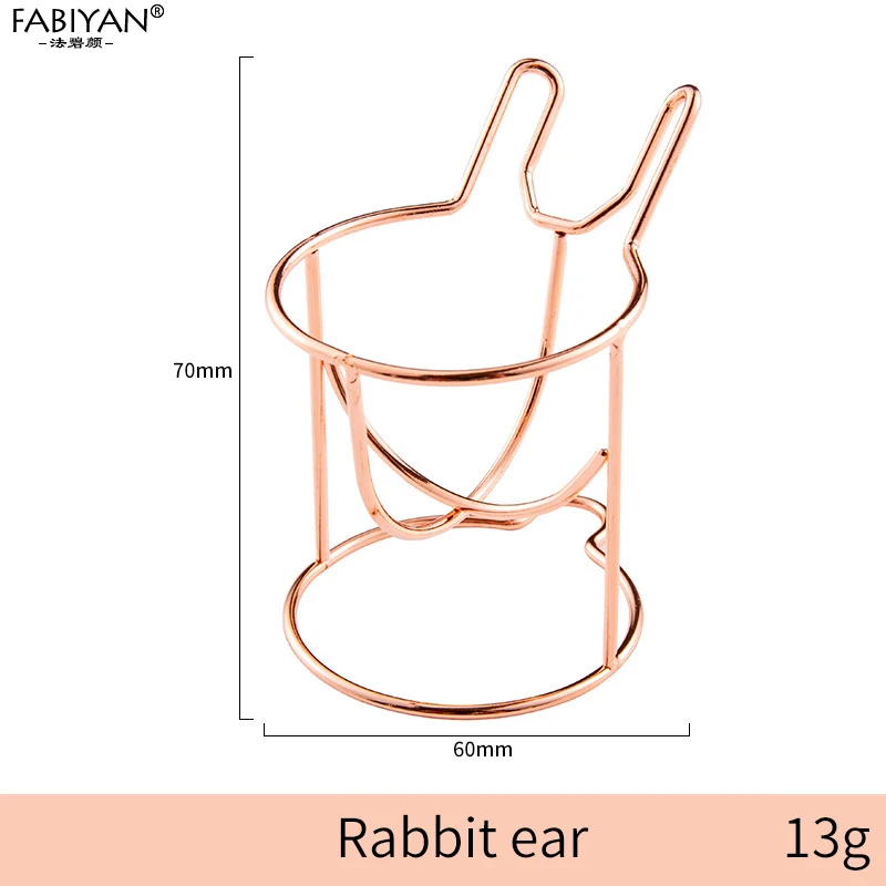 RG Rabbit Ear Держатель для косметики, подставка для блендера, 17 стилей, подставка для хранения, подставка для сушки, губка для макияжа, пустые металлические инструменты, 1 шт - Цвет: RG Rabbit Ear