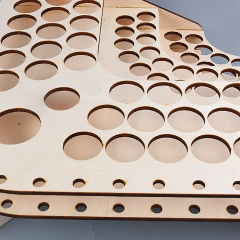 81 Hole Wooden Pigment Bottle Storage Organizer Color Paint Ink Brush Stand Rack Modular Holder School