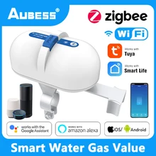 ZigBee-válvula inteligente para el hogar, dispositivo de Control de automatización de agua y Gas, funciona con Alexa, asistente de Google, Smart Life, WiFi
