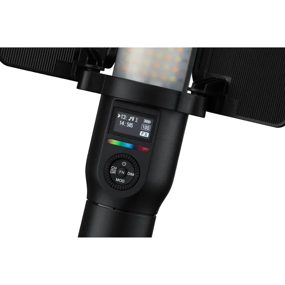 US $279.00 Godox LC500R 2500K8500K BiColor Full Color RGB LED Light Stick Lighting Effects CRI 96 TLCI 98 With Remote Control Barndoor