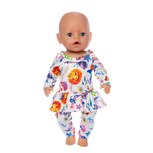 Одежда для куклы на Хэллоуин, размер 43 см/17 дюймов, Детская кукла, лучший подарок на день рождения( только одежды