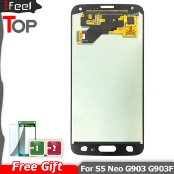 

100% Tested LCD Display Touch Screen Digitizer Repair For Samsung Galaxy S5 Neo G903 G903F G903W Super AMOLED Free Shipping