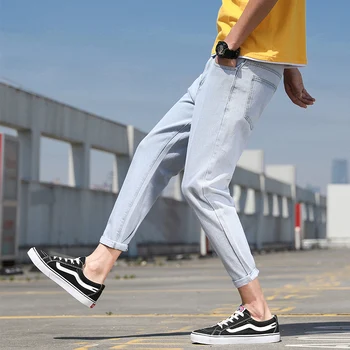 

Cheap wholesale 2019 new autumn winter Hot selling men's fashion casual Denim Pants MP910