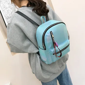 

Women Ladies Fashion Girls Bling Multicolor School Shoulder Backpack Casual Bag Leather Multi-Function School For Teenage
