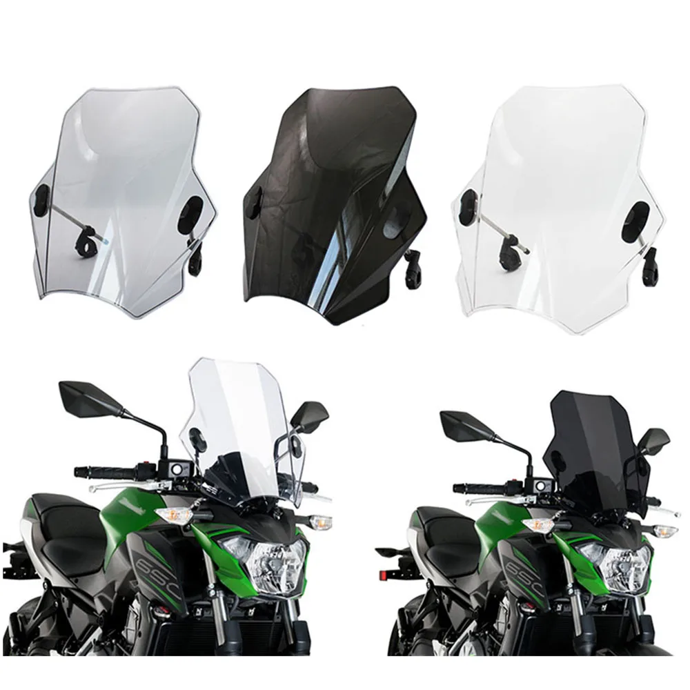 

Universal Motorcycle Windscreen Windshield Covers Screen Smoke Lens Motorbikes Deflector FOR DUCATI YAMAHA BMW SUZUKi Triumph