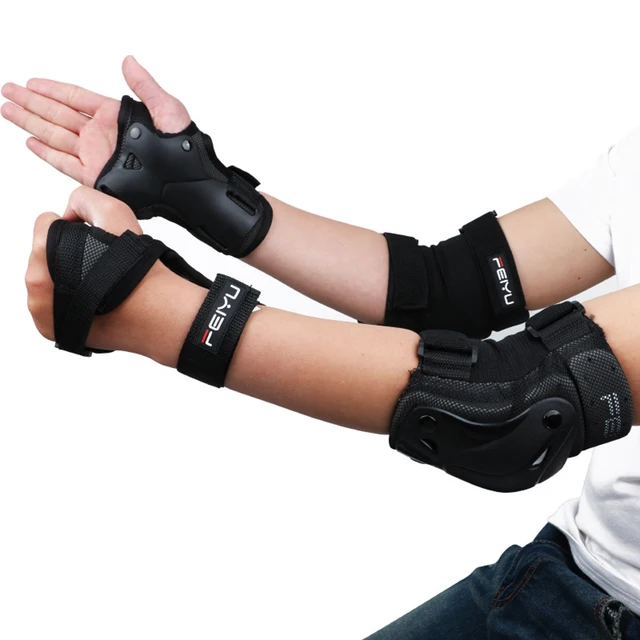 6Pcs/set Protective Gear Set Skating Helmet Knee Pads Elbow Pad Wrist Hand Protector for Kids Adult Cycling Roller Rock Climbing 4