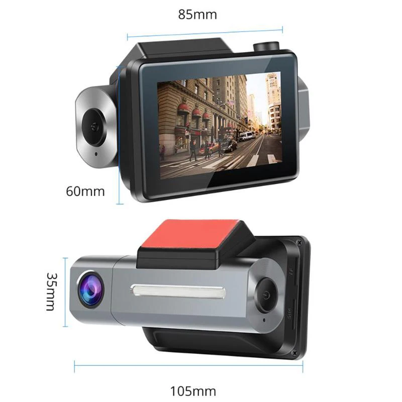 3 дюйма 1080P Hd Автомобильный видеорегистратор камера Android 5.0Gps рекордер Wifi двойной объектив видео Запись функция парковки мониторинг