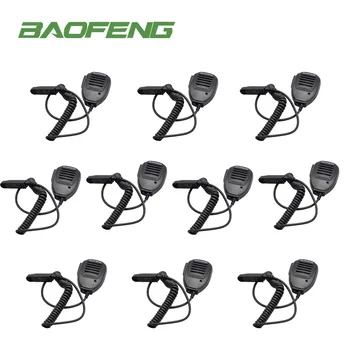 

10pcs Baofeng UV-9R plus Waterproof Rainproof Shoulder Speaker Microphone for Baofeng UV9R plus UV9R A-58 BF-9700 Walkie Talkie