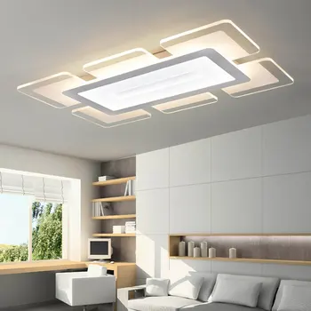 

Living room lamp Rectangular Luxurious ultra thin Acrylic intelligent LED Ceiling light Simple modern Dedroom Dining Foyer lamps