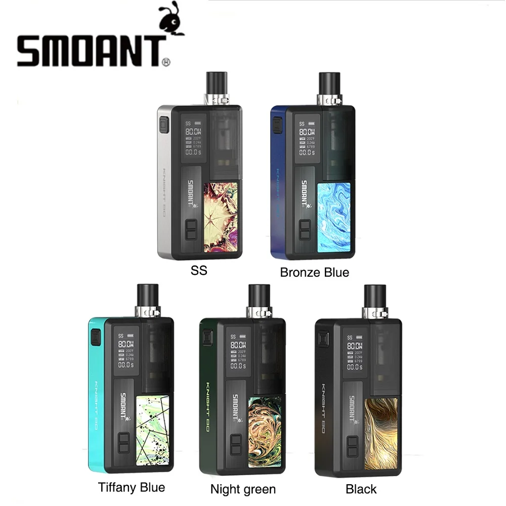 Набор для вейпа Smoant Knight 80 Вт сменный картридж RBA Pod wi/ 4 мл и максимальная выходная