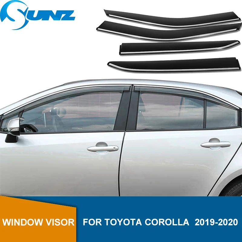

Side Window Deflectors For Toyota Corolla E210 Prestige Altis 2019 2020 Wind Shield Sun Rain Deflector Guards SUNZ