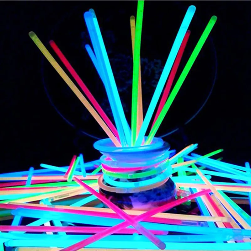 Glow Sticks Glow In The Dark Bracelet Glow Light 25/50pcs Party Fluorescence For Wedding Birthday Concert Supplies