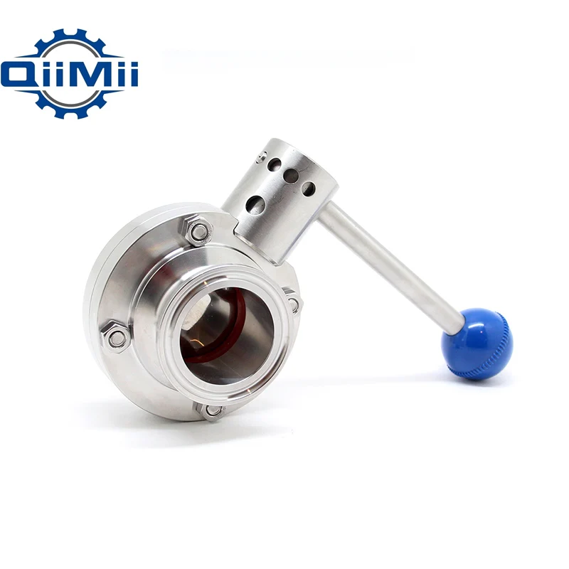 Economy Sanitary Tri Clamp Butterfly Valve SS304 Homebrew Butterfly Valve Optional: (+ 2x Clamp +2x Gasket)