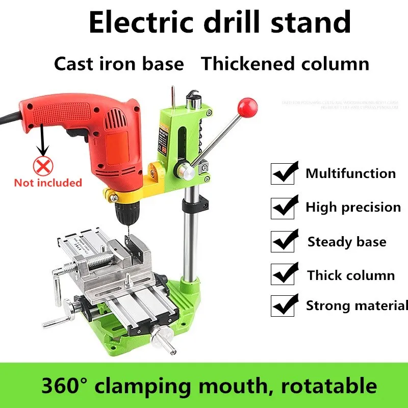 

Electric Drill Bracket BG6116 Multifunctional Pistol Drill Change Bench Drill Cast Iron Universal Frame Workbench