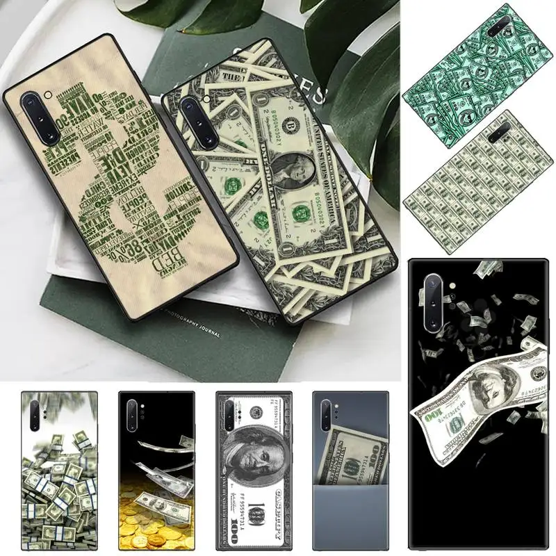 

us Big Money 100 Dollars design Phone Case For Samsung S6 S7 edge S8 S9 S10 e plus A10 A50 A70 note8 J7 2017