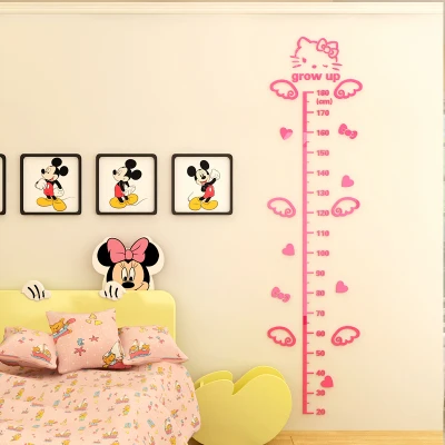 Hellokitty рост мерки стены стикеры Детская комната растут фигура Детская комната украшения стены стикеры Искусство - Цвет: Full powder
