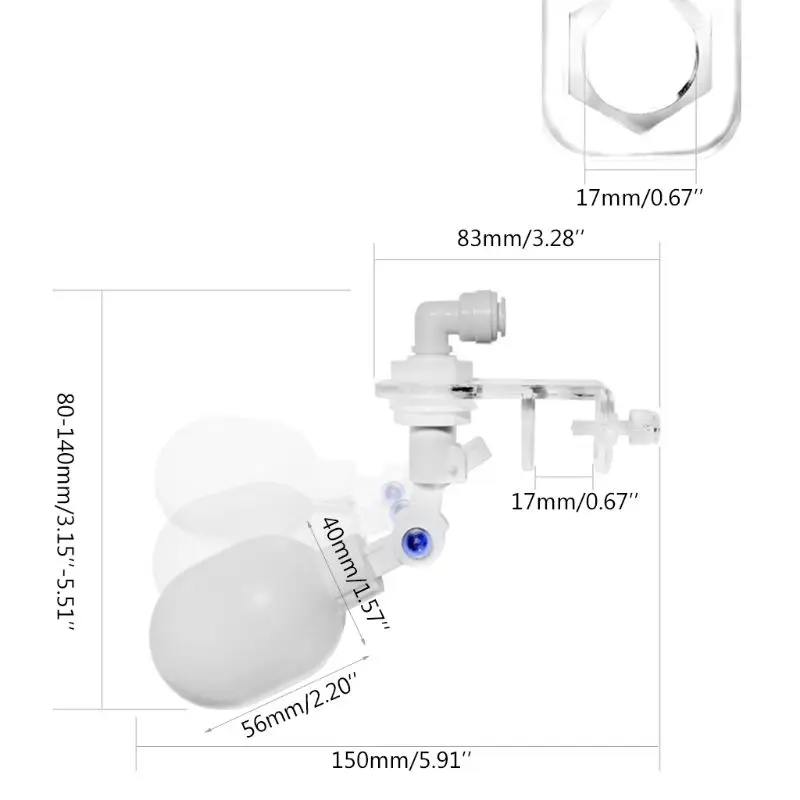 Водяной поплавковый клапан для аквариума, автоматический регулятор уровня воды