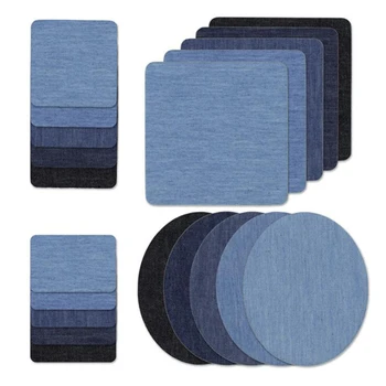 

Denim Cut Piece Rectangular Elliptical Back Patch Patch Cloth Cut Bag Elbow Trousers Knee Hole Convenient Repair Holes Ironing
