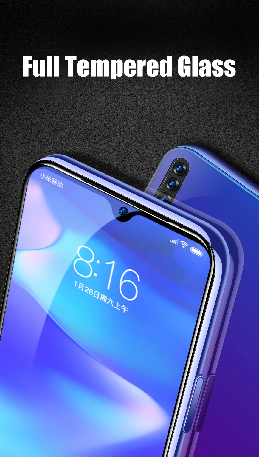 2 упаковки для Xiaomi mi A3 mi CC9 закаленное стекло 9H Взрывозащищенная защитная пленка для экрана для Xiaomi mi A3 Lite CC9e стекло