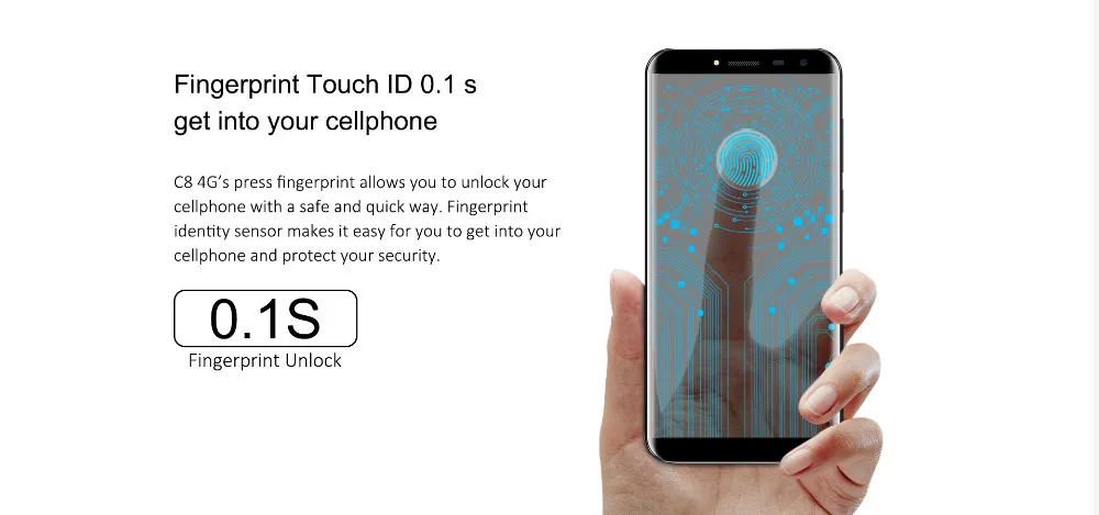 Смартфон Oukitel C8 4G 5,5 дюймов, 2ГБ 16 ГБ, 13 МП+ 5 МП, 3000 мАч, 4G LTE мобильный телефон, разблокировка отпечатков пальцевв