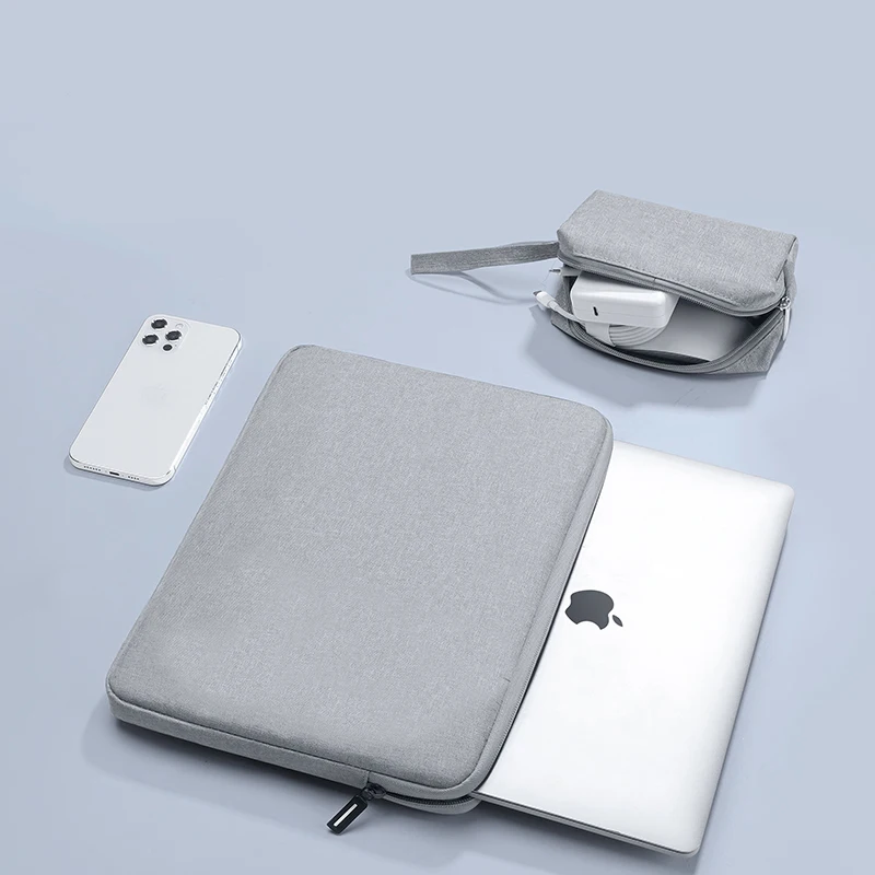 Laptop Case Bolsa 13 14 15.4 15.6 Polegadas Manga de Transporte para Macbook Air Pro m1 Capa de 13.3 Huawei Xiaomi hp Lenovo Shell Acessórios - Imagem 4
