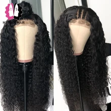 Mstoxic 4x4 синтетическое закрытие кудрявый парик человеческих волос бразильские волосы Remy кружева передние человеческие волосы парики для черных женщин предварительно сорвал парик шнурка