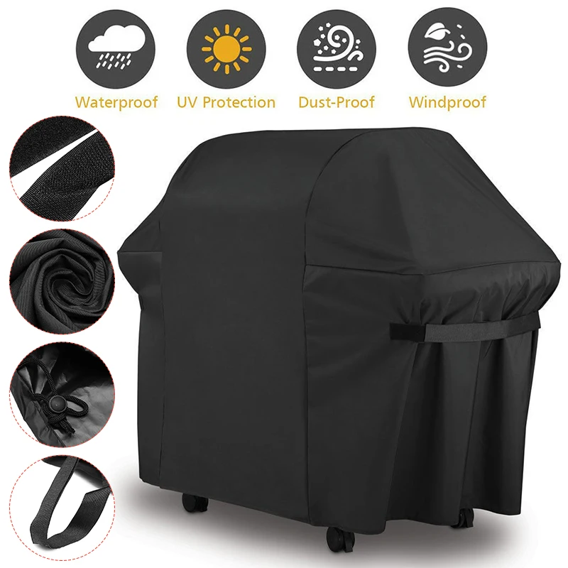 Weber 7107 Grill Cover With Black Storage Bag For Genesis 300 Series Gas Grills 