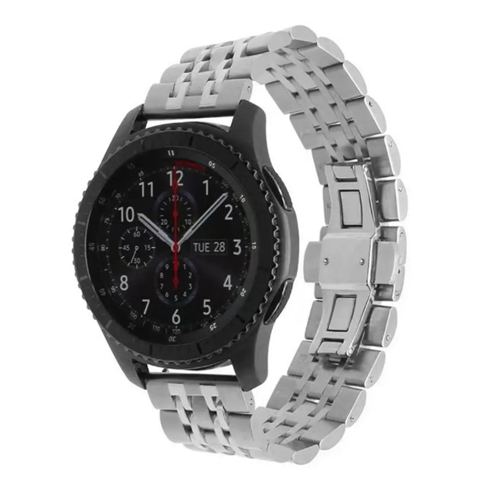 Для samsung gear S3 из нержавеющей стали ремешок для часов кожанный Браслет Ремешок Ссылка ремешок для часов аксессуары для часов