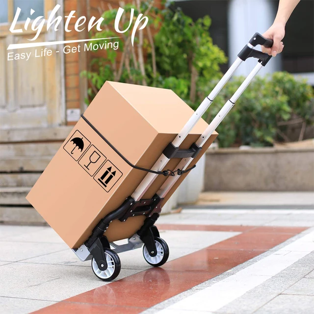 Világítsa Meg A Hordozható, Összecsukható Alumíniumötvözet Hegymászó Lépcsők Kocsi Kézi Poggyász Élelmiszerbolt -Szupermarket Acél Bevásárlókocsik