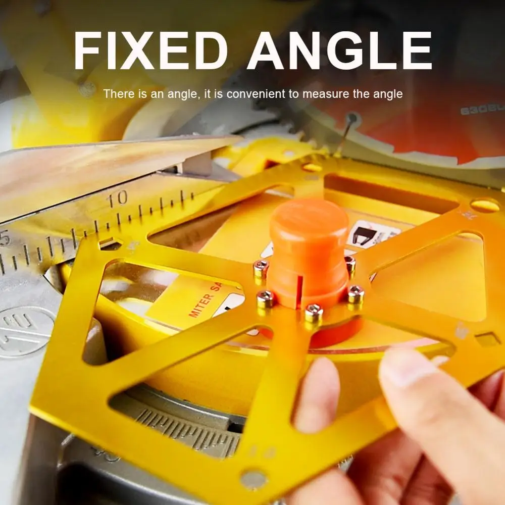 

Aluminum Alloy Hexagon Ruler 6 Sides Folding Ruler Woodworking Angle Ruler Cutting Board Patchwork Sewing Cutting Craft Ruler DI