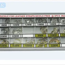 Ремешок для часов комплект застежек золотой и серебряный сменная Пряжка для кожаного ремешка ассортимент 48 штук