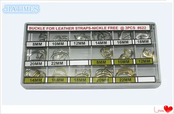 

Watch Band Clasp Kit Gold And Silver Replacement Buckle for Leather Strap Assortment 48 Pieces