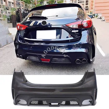 

Unpainted Factory style Rear bumper conversion kit Fit for Mazda 3 Axela Hatchback 2014-2018 Car styling
