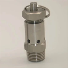 1/" 1/4" SUS304 нержавеющая сталь санитарный 0.1MPA-0.2MPA регулируемый клапан сброса давления воздуха предохранительный клапан выпускной компрессор