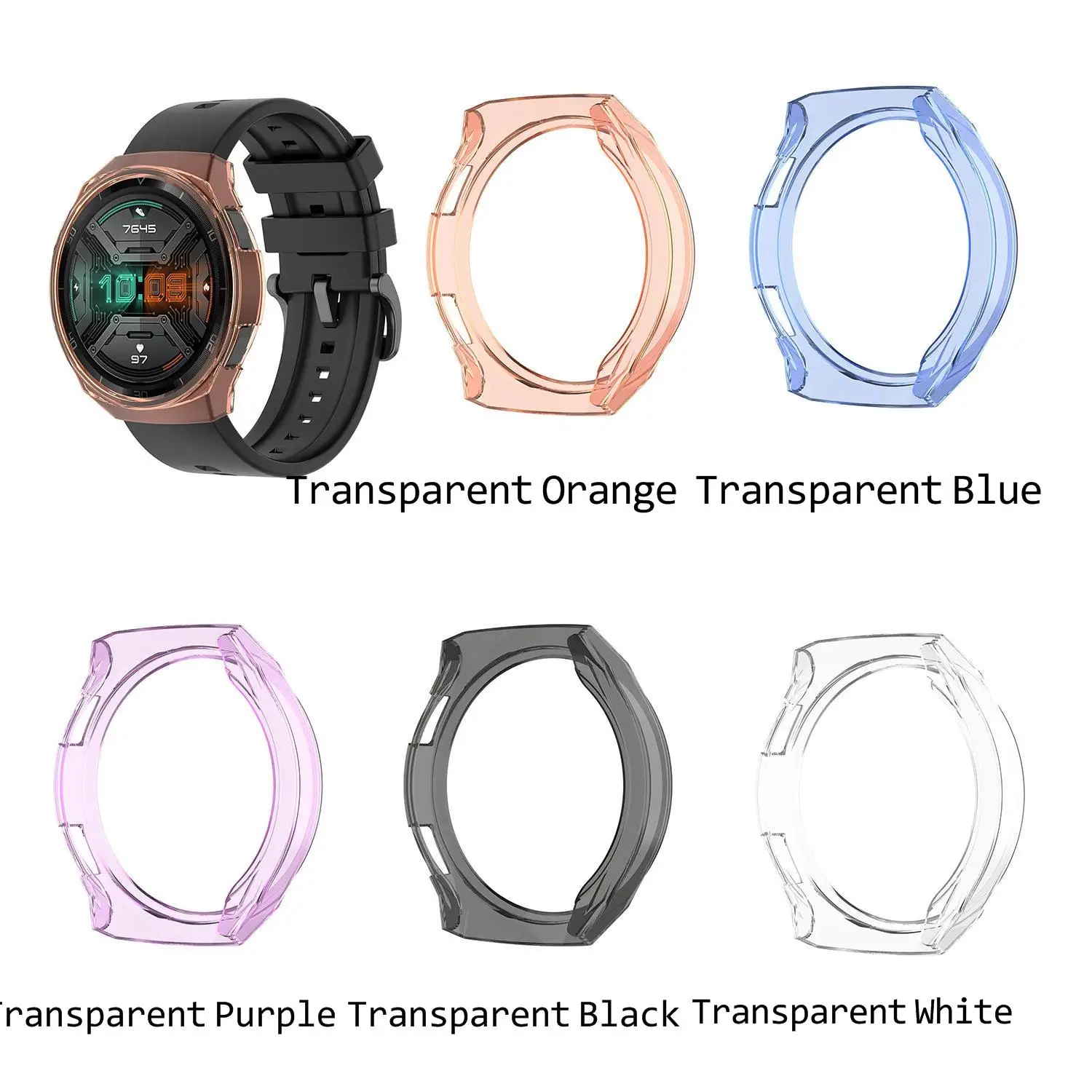 Защитная крышка для Huawei Watch GT 2 46 мм 42 2e мягкий чехол из ТПУ с защитой от царапин