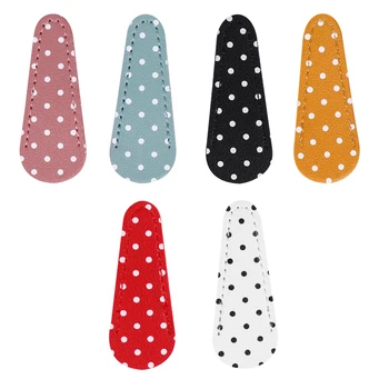 

Durable Embroidery Scissors Sheath Polka Dot Useful Scissors Protective Cover A50