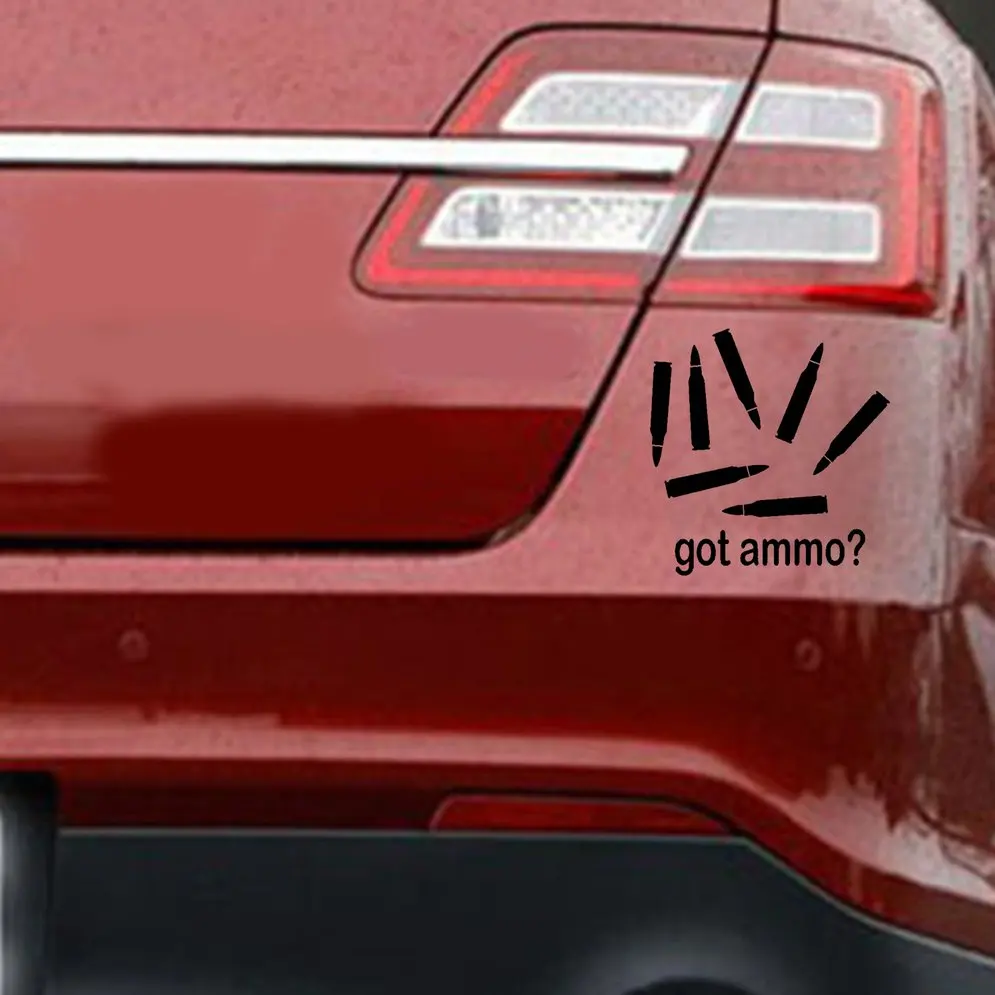 Got Ammo Bullet Auto Car Unique Styling Accessories Decal Cartoon Car Reflective Sticker Body Decals